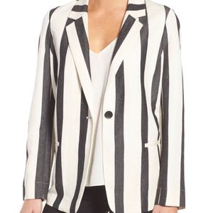 TROUVÉ Nordstrom Stripe Oversize Boyfriend Blazer